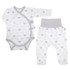 Bērnu komplektiņš no 2 daļam "Bear glamour grey" balts 