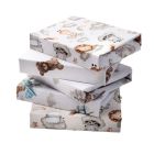 Kokvilnas palags ar gumiju šūpulītim 50x83 (dažādas krāsas)