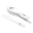 Mazuļu suka un ķemmīte "Zebra" balts