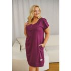 Kokvilnas naktskrekls grūtniecēm un barojošām "Night" pool blue