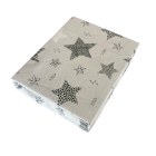 Bērnu palags ar gumiju "Galaxy grey" 120x60