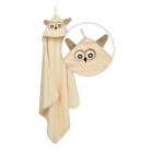 Dvielis ar kapuci "Jimmy owl" 80x80 cm