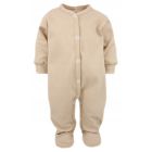 Zīdaiņu kokvilnas rāpulītis ar piedurknēm  "Blank" beige