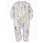 Zīdaiņu kokvilnas rāpulītis ar piedurknēm  "Flowers breeze" 