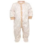 Zīdaiņu kokvilnas rāpulītis ar piedurknēm "Roses bloom" 