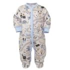 Zīdaiņu kokvilnas rāpulītis ar piedurknēm "Sunny days" zils