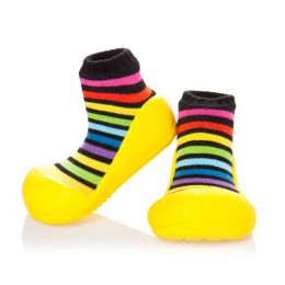 Pirmieji batukai kūdikiams Attipas "Rainbow" geltonos sp.