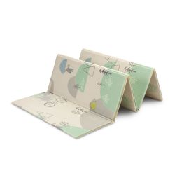 Attīstošs divpusējs rotaļu spēļupaklājs bērniem "ELEPHANTS" 200 x 180 cm 