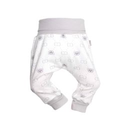 Zīdaiņu bikses "Bear glamour grey" balts
