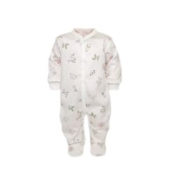 Zīdaiņu kokvilnas rāpulītis ar piedurknēm  "Story by nature"