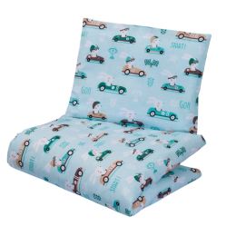 Bērnu gultas veļa ratiem "Go bunny"