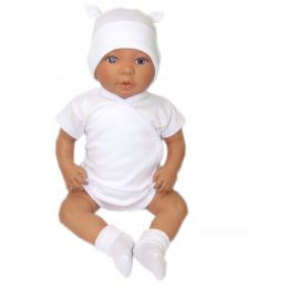 Bodijs ar īsām piedurknēm "One" balts    