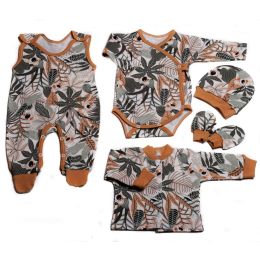 Kūdikio kraitelis drabužėliai kūdikiui "Koala Tropic"  rudos spalvos