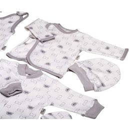 Bērnu komplektiņš no 5 daļam "Bear glamour" balts