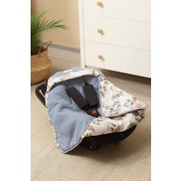Autosēdeklīša muslīna guļammaiss "Draco" 90x90 cm jeans