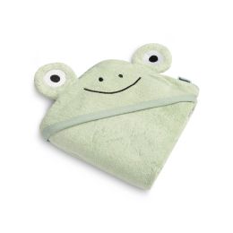 Rankšluostis kūdikiui "Nature" su gobtuvu 100x100 cm "frotte" smėlio spalvos