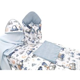 Komplekts jaundzimušajam no 6 daļām "On road blue"