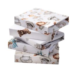 Kokvilnas palags ar gumiju šūpulītim 50x83 (dažādas krāsas)