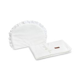 Bērnu pleds ar spilvenu "Soft cloud" 98x78 cm balts