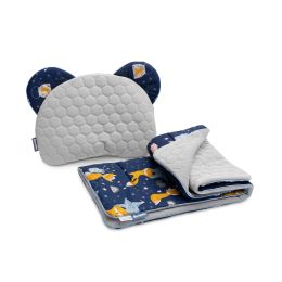 Komplekts "Foxes" pleds 56x76 cm un spilvens 36x28 cm 