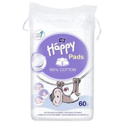 Kosmetiniai vatos lapeliai kūdikiams BELLA 60vnt