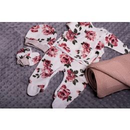 Bērnu komplektiņš no 5 daļam "Roses" balts