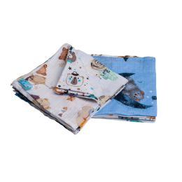 Marles mini autiņi komplekts "Mini" 10 gab.  40x40 cm zili toņi