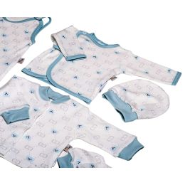 Bērnu komplektiņš no 5 daļam "Bear glamour" 5 dalių balts