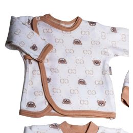 Bērnu komplektiņš no 5 daļam "Bear glamour" balts