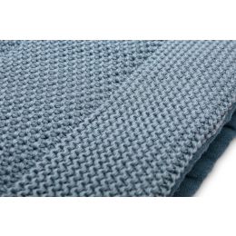 Muslino ir megztos medvilnės pledukas ir pagalvė kūdikiui "Luxury"