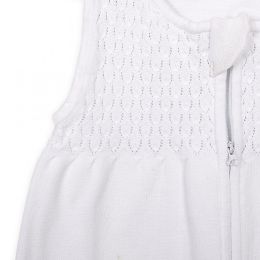 Adīts guļammaiss zīdainim "Knitted" balts 1.0 TOG