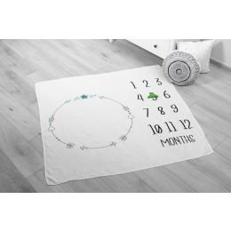Muslina autiņi (foto fons) mazuļiem "Months" 120x120cm