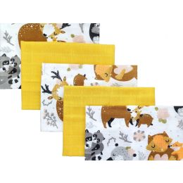 Muslīna mini autiņi komplekts "Mini" 5 gab.  38x38 cm