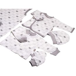 Bērnu komplektiņš no 5 daļam "Bear glamour" balts