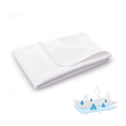 Čiužinio neperšlampamas paklotas 120x60cm baltas