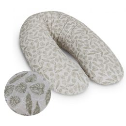 Nėščiosios pagalvė - komforto 190 cm "Leaf prints" 