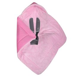 Apsildāms guļammaiss autokrēsliņa "WARM VELVET" 80x80 cm rozā