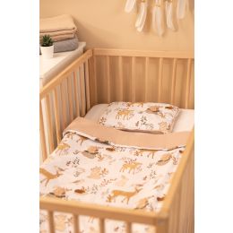 Muslīna un kokvilnas pleds un spilvens zīdainim "Wolf"