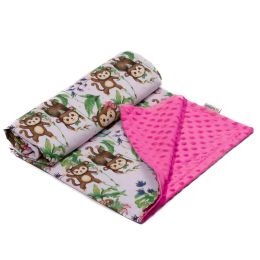 Pledas kūdikiui su bezdžionėlėmis