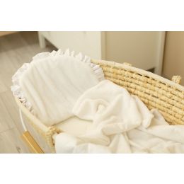 Bērnu pleds ar spilvenu "Soft cloud" 98x78 cm balts