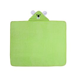 Dvielis ar kapuci  "Koala" 120x100cm  zaļš