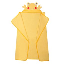 Dvielis ar kapuci  "Crab" 120x100cm dzeltens