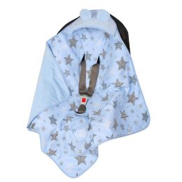 Autokrēsliņa guļammaiss "Blue stars" 80x80 cm