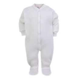 Zīdaiņu rāpulītis ar piedurknēm  "Lined lux" white