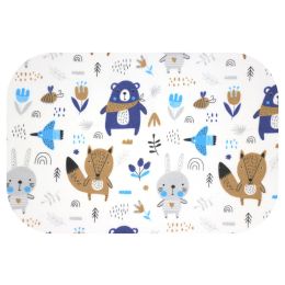 Flaneļa autiņš ūdens necaurlaidīgi Maxi 45x115cm  "Forest blue"