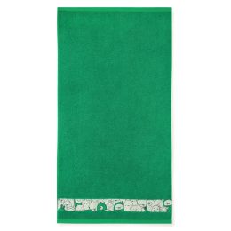 Dvielis (Ēģiptes kokvilnas)  "Happy faces" zaļš