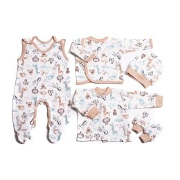 Bērnu komplektiņš no 5 daļam "Jungle beige"