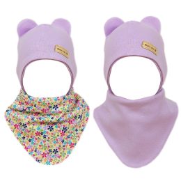 Zīdaiņu cepurīte ar šalli  "Flowers" pārdošana tiešsaistē