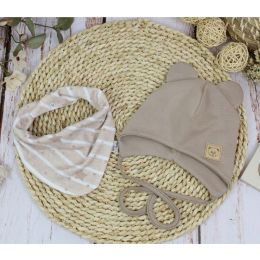 Zīdaiņu cepurīte ar šalli  "Flowers" pārdošana tiešsaistē