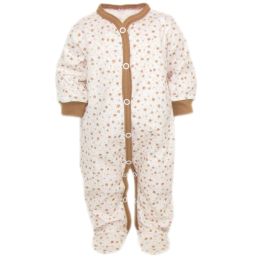 Zīdaiņu kokvilnas rāpulītis ar piedurknēm "Floret"